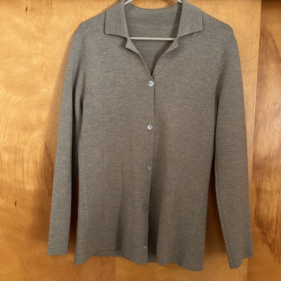 Vintage wool cardigan, shirt jacket, shacket, sweater - Picture 2 of 4